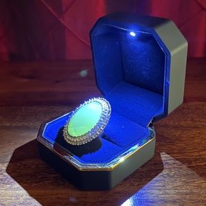 Light Green Transparent Gem Ring